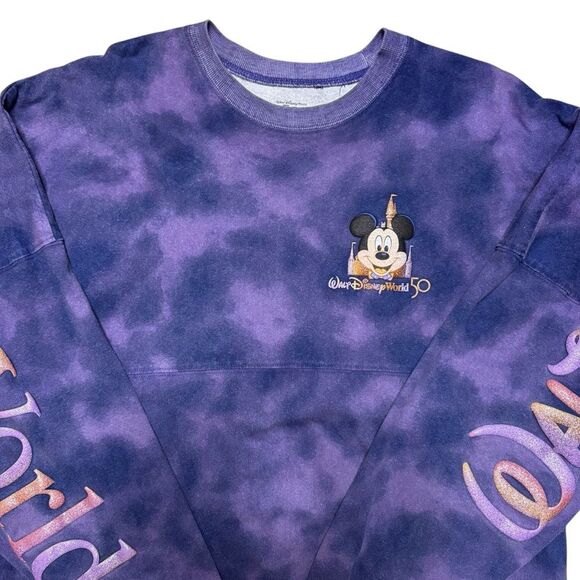 Walt Disney World 50th Anniversary Spirit Jersey Long Sleeve Shirt Size Large - Picture 3 of 7